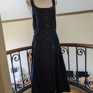 Pilcro Blue Sleeveless Square Neck Sundress Size L